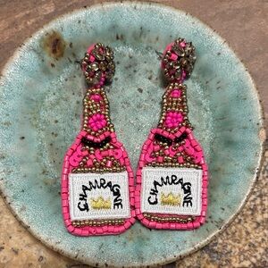 Champagne earrings